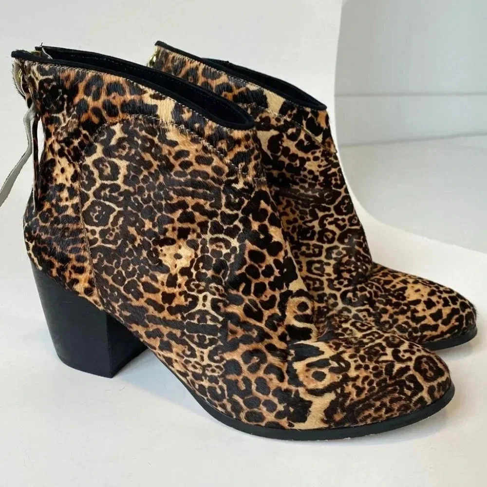 Cynthia Vincent Leopard Boots - Picture 2 of 9